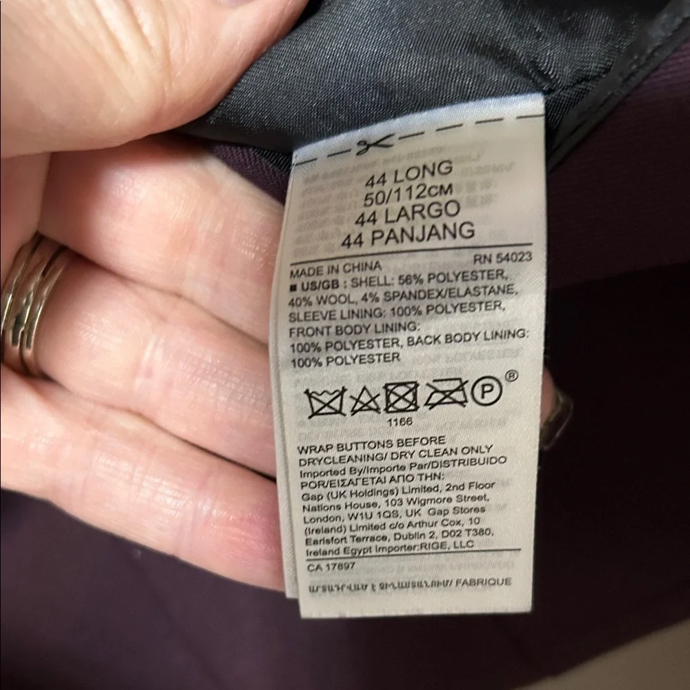 Banana Republic Men's Blazer - Deep Burgundy